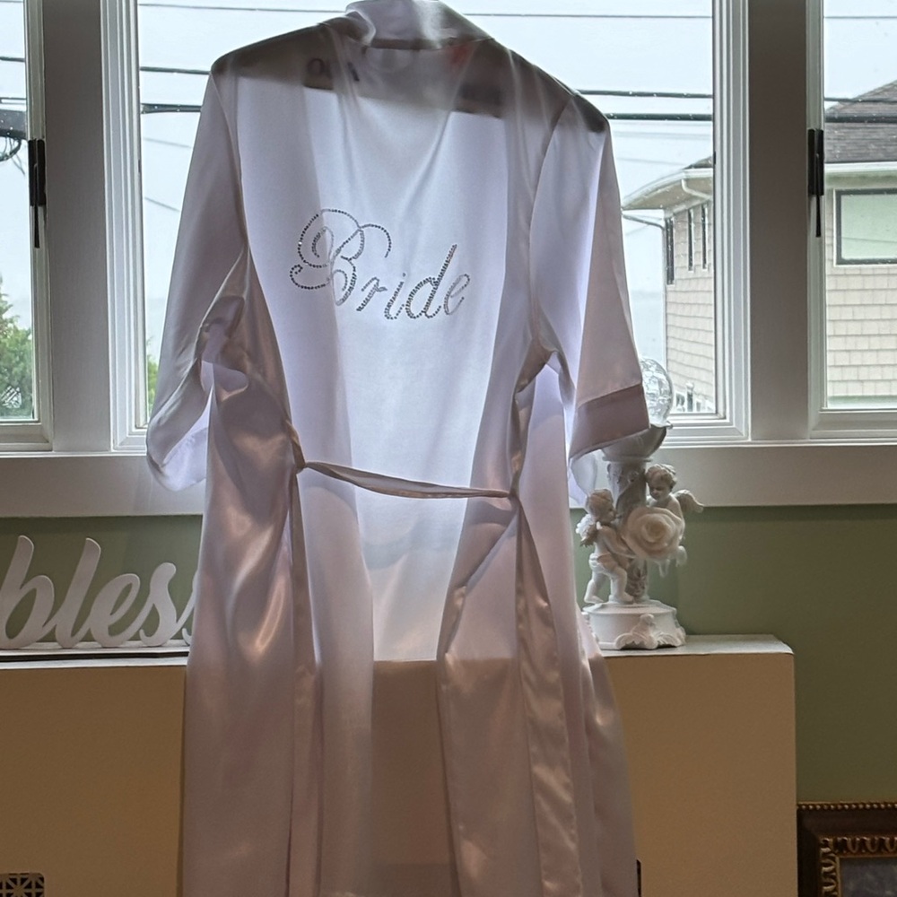 Bride white robe